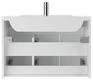 Тумба-умывальник подвесной Айсберг Мечта 80 белый DM2326T+1WH302251, 5