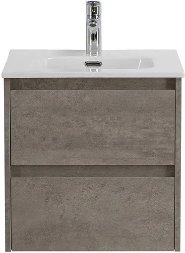 Тумба-умывальник подвесная BelBagno KRAFT 50 Cemento Grigio KRAFT-500-2C-SO-CG+BB500ETL