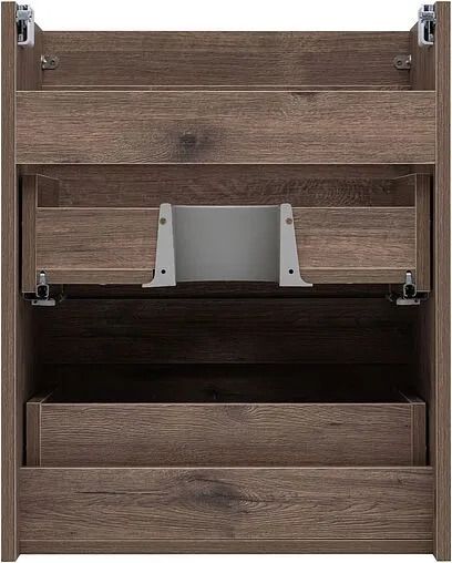 Тумба-умывальник подвесная Aquanet Нота New 50 дуб веллингтон/табак 00334190+00284237