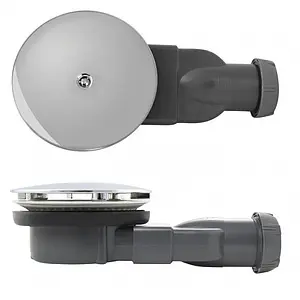 Сифон для душевого поддона Wirquin Slim хром 30718662, 3