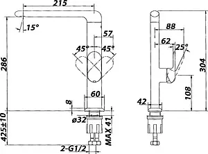 Смеситель для кухни BelBagno Ferrano хром FER-LAM-CRM, 2
