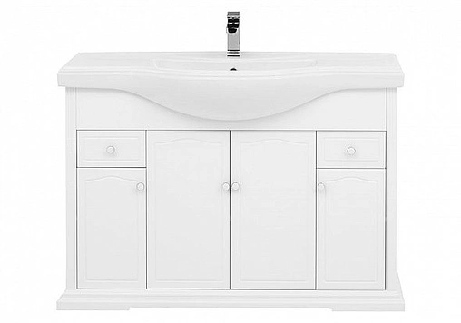 Тумба под умывальник напольная Aquanet Классик 120 белый 00175302