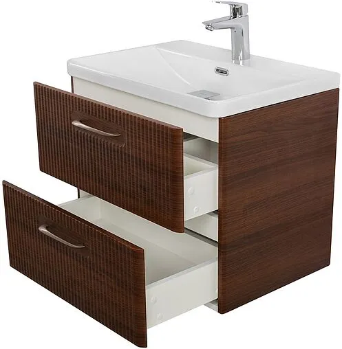 Тумба под умывальник подвесная BelBagno DUE 60 Noce DUE-600-2C-SO-NOCE-P