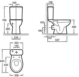 Бачок для унитаза Jacob Delafon Patio белый ETB212RU-00 Бачок для унитаза Jacob Delafon Patio белый ETB212RU-00, 2