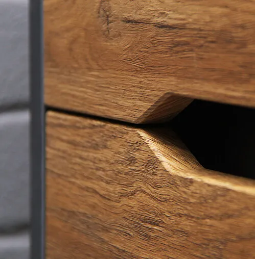 Тумба под умывальник напольная Домино Karat 60 дуб вотан/антрацит DK3210T