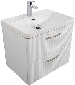 Тумба-умывальник подвесная BelBagno DUE 50 белый металлик DUE-500-2C-SO-BM-P+BB-8076-3-50, 4