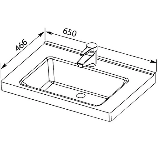 Раковина Dreja Гармония 65 белый 00197962