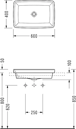 Раковина Serel Rita 60 белый RT33 Раковина Serel Rita 60 белый RT33
