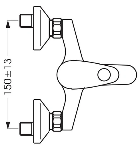 Смеситель для ванны Vidima Orion хром BA004AA