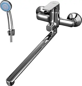 Смеситель для ванны с длинным изливом Rossinka хром RS31-32 Смеситель для ванны с длинным изливом Rossinka хром RS31-32, 1