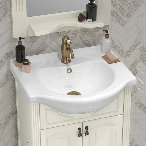 Тумба под умывальник напольный Opadiris Риспекто 55 слоновая кость 00-00005759