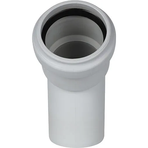 Отвод внутренний бесшумный D=58мм Угол 45° Stout SKB-0010-005845