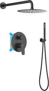 Душевая система со смесителем для душа Aquatek Бетта чёрный матовый AQ1172MB Душевая система со смесителем для душа Aquatek Бетта чёрный матовый AQ1172MB, 1