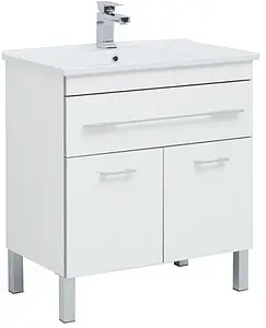 Тумба-умывальник напольная Aquanet Верона N 75 белый 00186244+00182319, 1