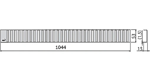 Решетка для лотка 1044мм AlcaPlast Line-1050L