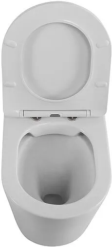 Унитаз приставной безободковый BelBagno Flay-R белый BB1003CBR/SC