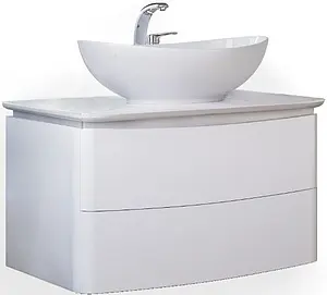 Тумба-умывальник подвесная Raval Moon 75 белый Moo.01.75/P/W+30366 Тумба-умывальник подвесная Raval Moon 75 белый Moo.01.75/P/W+30366, 1