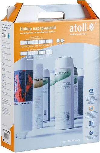 Комплект сменных картриджей Slim Line 10" Atoll №203 STDA ATECRT427