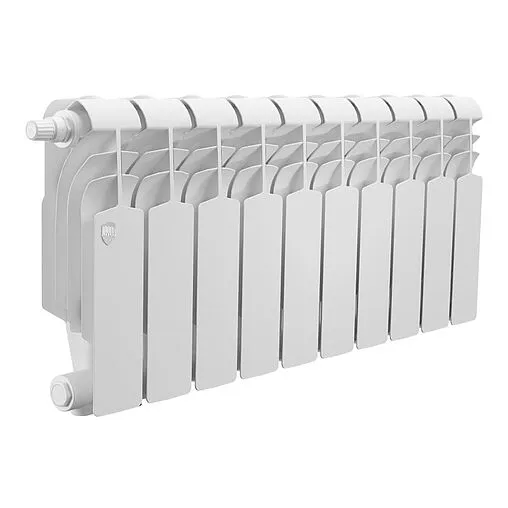 Радиатор биметаллический 10 секций нижнее левое подключение Royal Thermo Vittoria Super 300 VDL80 Bianco Traffico RTVSVDL8030010