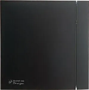 Вентилятор вытяжной Soler & Palau SILENT-200 CZ MATT BLACK DESIGN 4C, 1