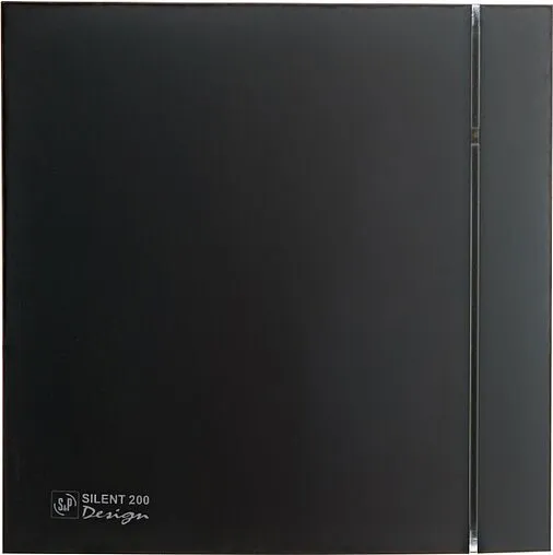 Вентилятор вытяжной Soler &amp; Palau SILENT-200 CZ MATT BLACK DESIGN 4C