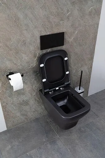 Унитаз подвесной безободковый Allen Brau Infinity черный матовый 4.21011.31