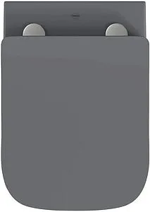 Унитаз подвесной безободковый Hansmann keramik Kvadro Grey серый матовый УНИ0017, 3