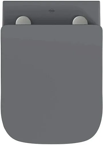 Унитаз подвесной безободковый Hansmann keramik Kvadro Grey серый матовый УНИ0017