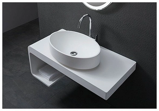 Консоль под умывальник Aquanet Corner K7L 100 белый матовый K7L