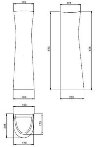 Пьедестал Santeri Воротынский/Виктория крап на белом 1.3601.7.S01.00B.0, 2