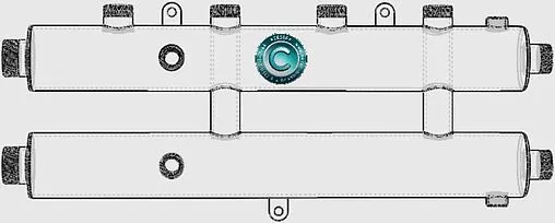 Коллектор распределительный 3 контура 1¼&quot;н x 1&quot;н Север-R-КМ2+1(Aisi) 1955034