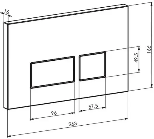 Комплект 5 в 1 Toni Arti Forli TA-01+TA-1905+TA-0064 с кнопкой Tocco TA-0064 черный матовый