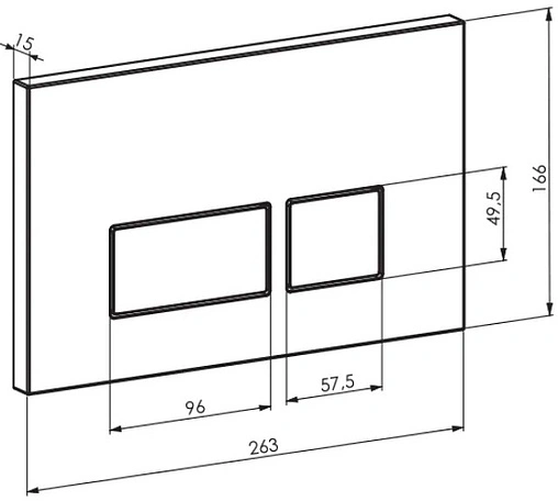 Комплект 5 в 1 Toni Arti Russi TA-01+TA-1900+TA-0041 с кнопкой Noche хром глянцевый