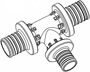Тройник аксиальный редукционный 20мм x 16мм x 20мм Rehau Rautitan PX 11600611001 Тройник аксиальный редукционный 20мм x 16мм x 20мм Rehau Rautitan PX 11600611001, 2