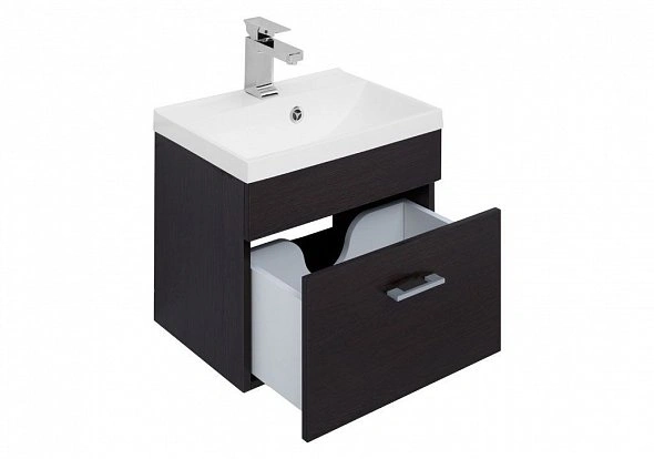 Тумба под умывальник подвесная Aquanet Нота 50 венге 00159093