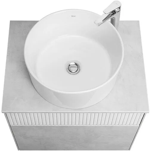 Тумба под умывальник подвесная Aquaton Марбл 60 слэйт/белый матовый 1A276101MH4C0