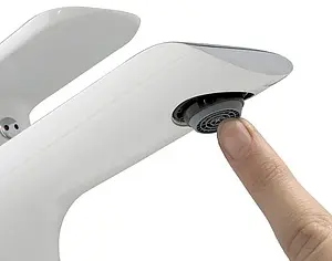 Смеситель для раковины IDDIS Calipso белый/хром CALSB00i01 Смеситель для раковины IDDIS Calipso белый/хром CALSB00i01, 4