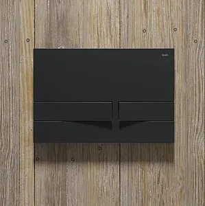 Клавиша смыва для унитаза IDDIS Unifix UNI06MBi77 черный матовый, 3