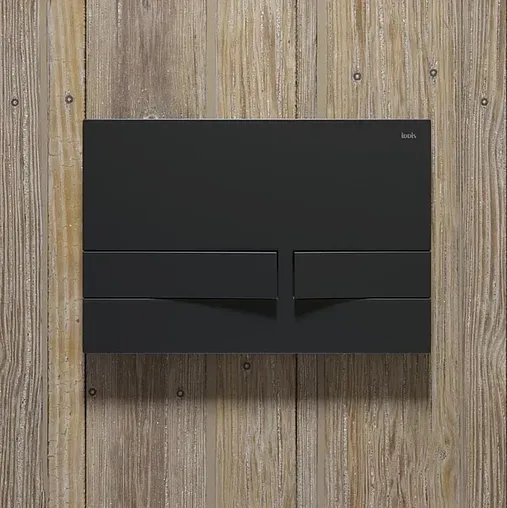 Клавиша смыва для унитаза IDDIS Unifix UNI06MBi77 черный матовый