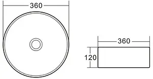 Раковина BelBagno 36 белый BB1357, 2