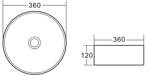 Раковина BelBagno 36 белый BB1357