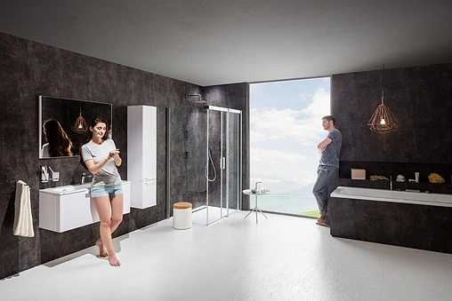 Шкаф-пенал подвесной Ravak Ring 30 L белый X000000771