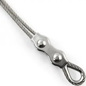 Зажим для троса из нержавеющей стали 3мм ACR SS304 DOUBLE Зажим для троса из нержавеющей стали 3мм ACR SS304 DOUBLE, 2