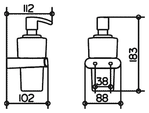 Дозатор для жидкого мыла Keuco Elegance new хром/белый 11653019000 Дозатор для жидкого мыла Keuco Elegance new хром/белый 11653019000