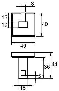 Крючок Milardo Labrador хром LABSM10M41 Крючок Milardo Labrador хром LABSM10M41, 2