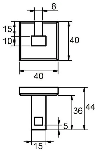 Крючок Milardo Labrador хром LABSM10M41