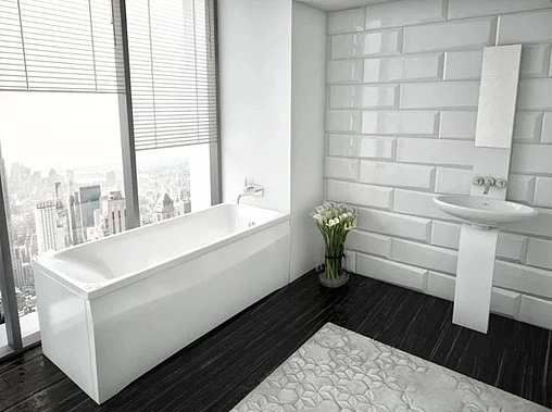 Ванна акриловая Aquatek Альфа 150х70 R с фронтальной панелью с каркасом (разборный) ALF150-0000043