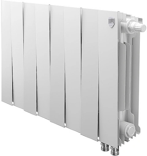 Радиатор биметаллический 8 секций нижнее правое подключение Royal Thermo PianoForte VD 300 Bianco Traffico RTPBTVDR30008