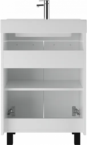 Тумба под умывальник напольная Айсберг Енисей 60 белый DA2709T