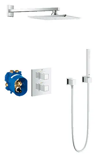 Душевая система с термостатом для душа Grohe Grohtherm Cube хром 34506000 Душевая система с термостатом для душа Grohe Grohtherm Cube хром 34506000